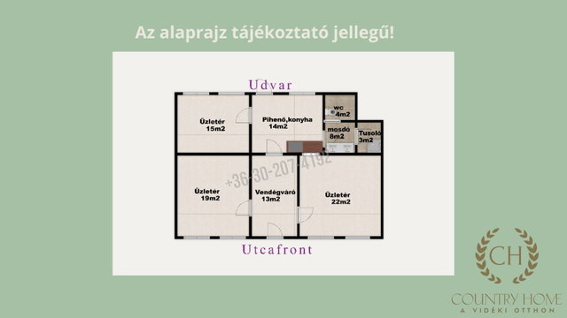 Eladó üzlethelyiség, Szegeden 89.5 M Ft, 3 szobás