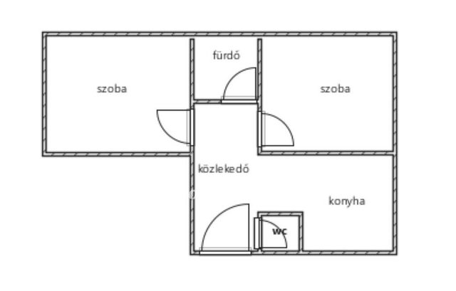 Eladó panellakás, Érden 64.5 M Ft, 2 szobás