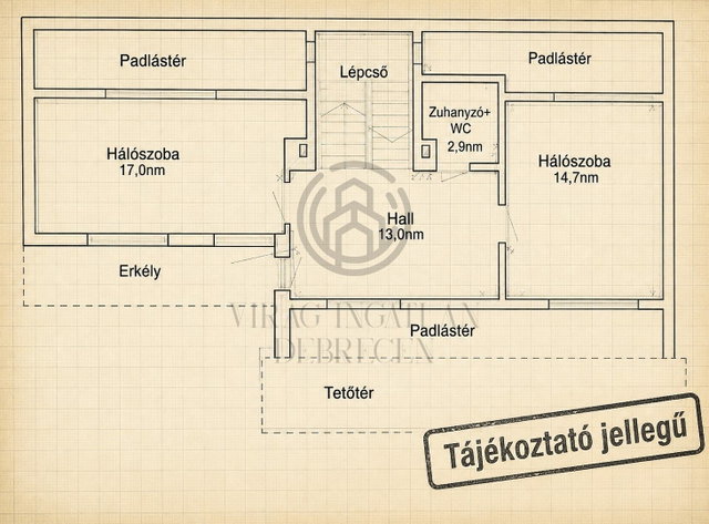 Eladó családi ház, Debrecenben 89.9 M Ft, 4 szobás
