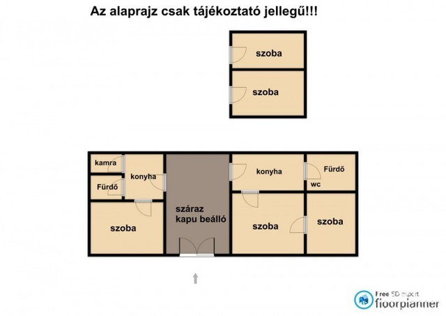 Eladó családi ház, Hódmezővásárhelyen 52 M Ft, 2 szobás