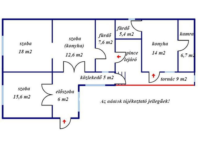 Eladó családi ház, Halmajugrán 17.5 M Ft, 3 szobás