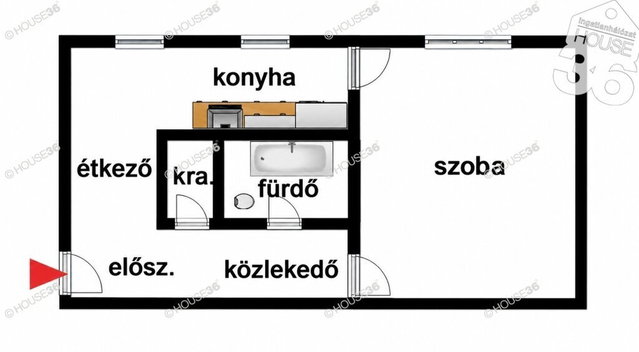 Eladó téglalakás, Kecskeméten 27.9 M Ft, 1 szobás