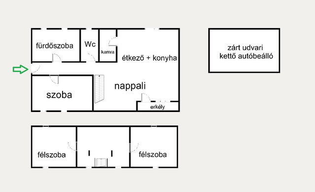 Eladó téglalakás, Kecskeméten 65 M Ft, 2+2 szobás