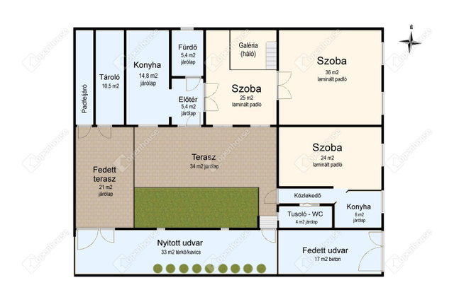 Eladó hotel, Sátoraljaújhelyen 47.9 M Ft, 3 szobás