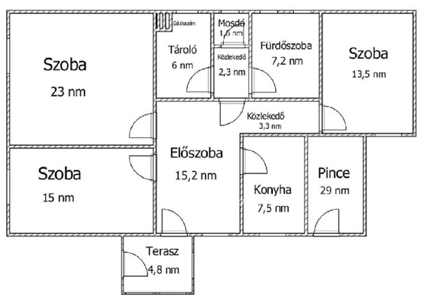 Eladó családi ház, Somlóvásárhelyen 36.9 M Ft, 3 szobás