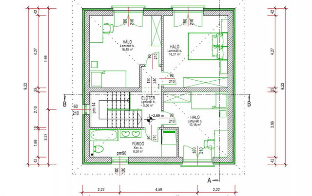 Eladó családi ház, Pécsett, Kertváros utcában 132.9 M Ft
