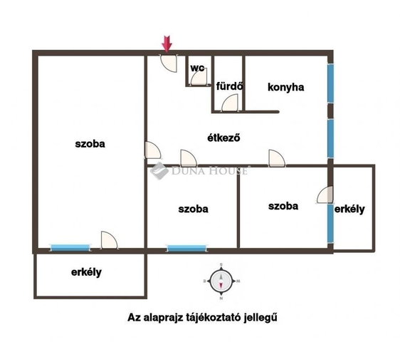 Eladó téglalakás, Debrecenben 68 M Ft, 3 szobás