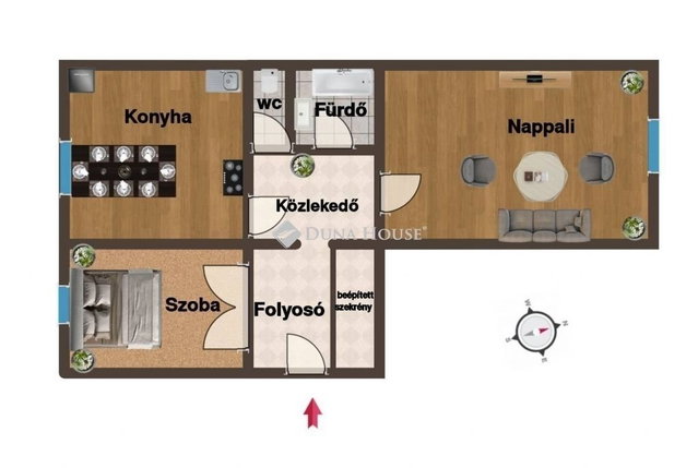 Eladó panellakás, Dunaújvárosban 34.9 M Ft, 2 szobás