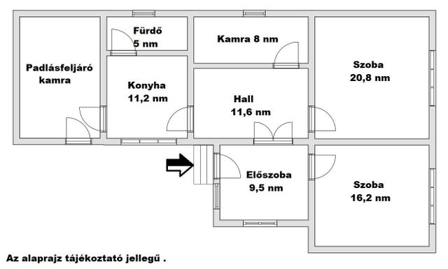 Eladó családi ház, Nemesszentandráson 18.9 M Ft, 2 szobás
