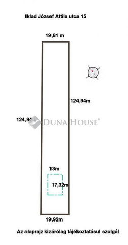 Eladó telek, Ikladon, József Attila utcában 70 M Ft