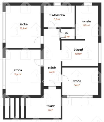 Eladó családi ház, Egyházasgergén 12.6 M Ft, 3 szobás