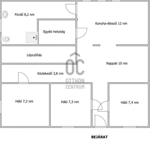 Kiadó családi ház, albérlet, Pakson 90 E Ft / hó, 3 szobás