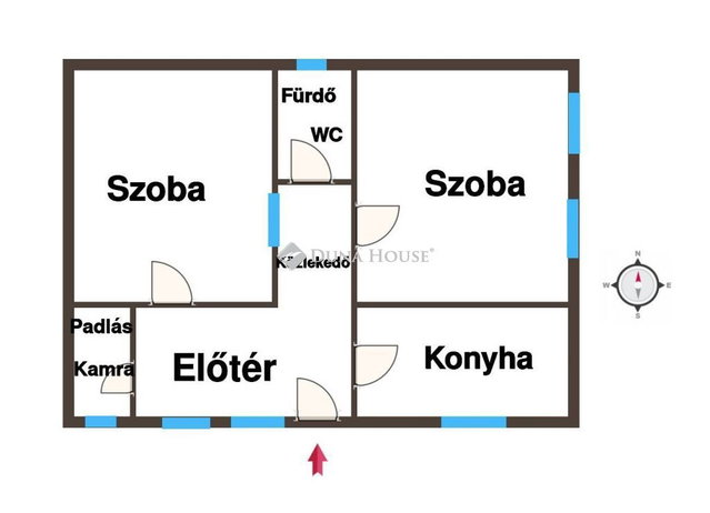 Eladó családi ház, Kiskunfélegyházán 30 M Ft, 2 szobás