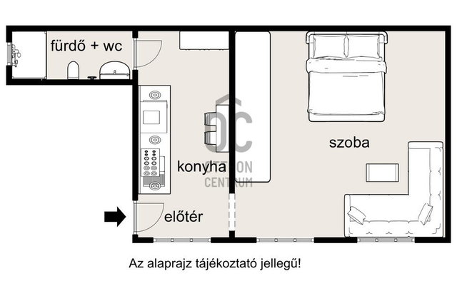 Eladó téglalakás, Budapesten, VI. kerületben 44.9 M Ft, 1 szobás