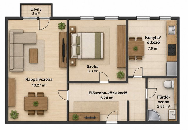 Eladó panellakás, Debrecenben 51.999 M Ft, 2 szobás