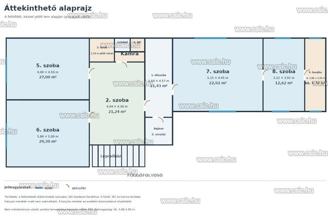 Eladó téglalakás, Budapesten, IX. kerületben 99.9 M Ft, 5 szobás