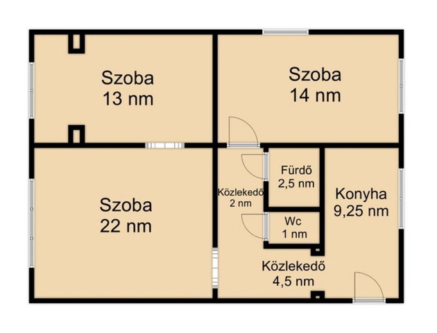 Eladó panellakás, Budapesten, XIV. kerületben 76.9 M Ft, 3 szobás
