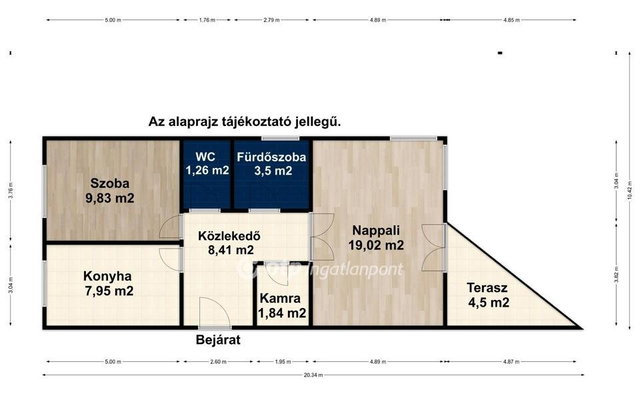 Eladó téglalakás, Győrött 66.999 M Ft, 2 szobás