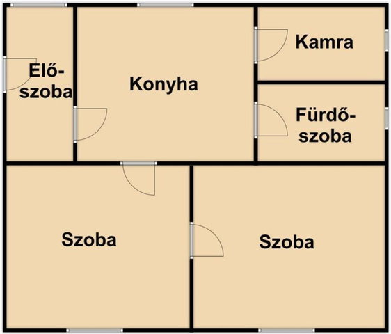 Eladó családi ház, Hosszúpályin 32 M Ft, 2 szobás