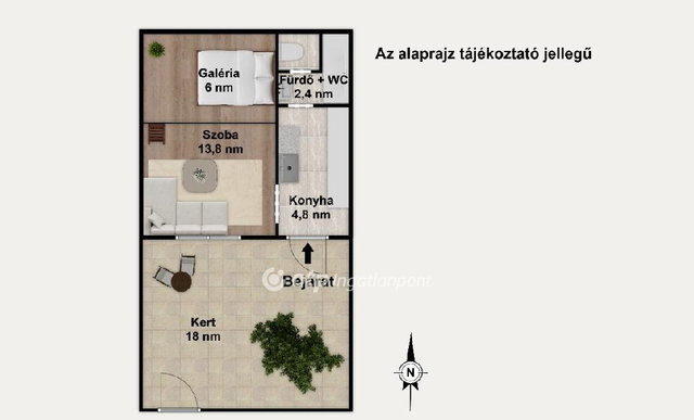 Eladó téglalakás, Budapesten, IV. kerületben 29.9 M Ft, 1 szobás