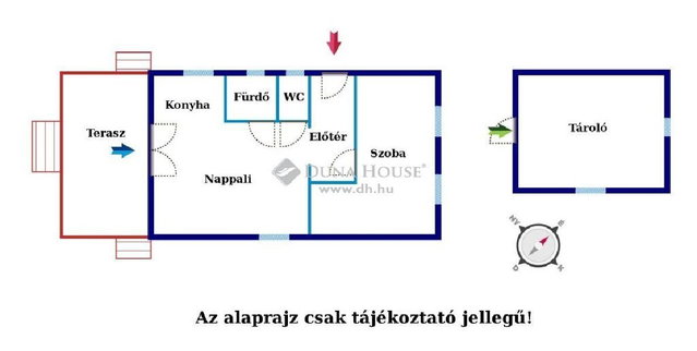 Eladó családi ház, Tóalmáson 28 M Ft, 2 szobás