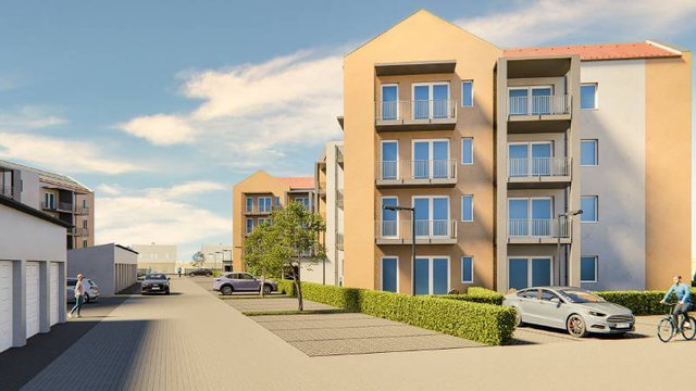 Eladó téglalakás, Pápán, Határ utcában 33.5 M Ft, 1+1 szobás