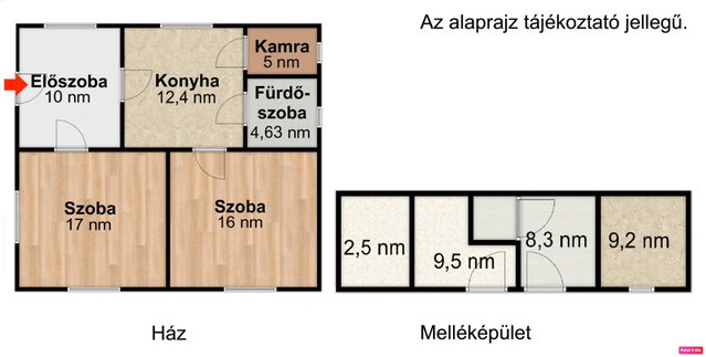 Eladó családi ház, Szigethalmon 54.99 M Ft, 2 szobás