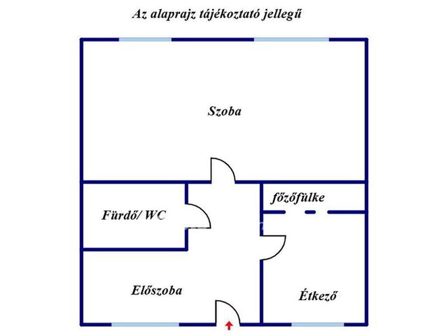 Eladó téglalakás, Szegeden 55 M Ft, 1 szobás