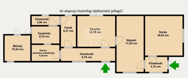 Eladó családi ház, Karácsondon 16.99 M Ft, 2 szobás