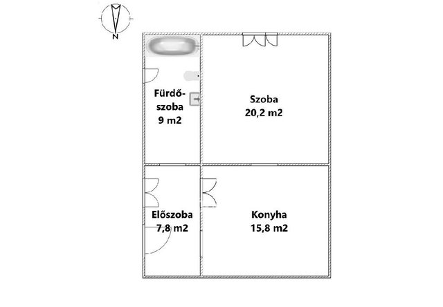 Eladó családi ház, Verpeléten 7.2 M Ft, 1 szobás