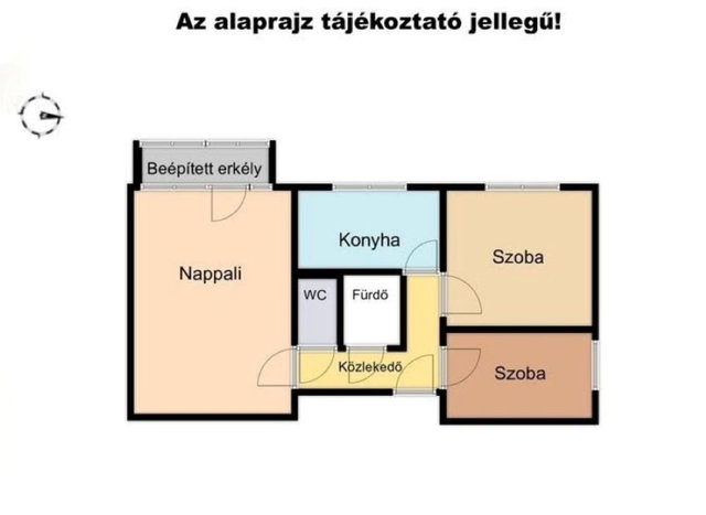 Eladó panellakás, Győrött 48.9 M Ft, 2+1 szobás