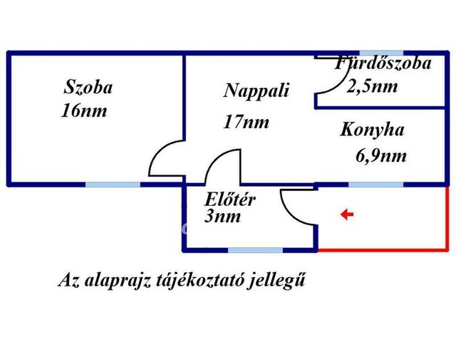 Eladó téglalakás, Cegléden 21 M Ft, 1 szobás