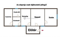 Eladó családi ház, Törtelen 20 M Ft, 2 szobás