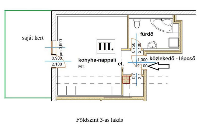 Eladó téglalakás, Érden 49.9 M Ft, 1 szobás