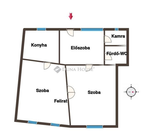 Eladó téglalakás, Kaposváron, Géza utcában 26.9 M Ft, 2 szobás