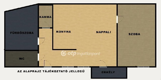 Eladó téglalakás, Nyíregyházán 45.5 M Ft, 1+1 szobás