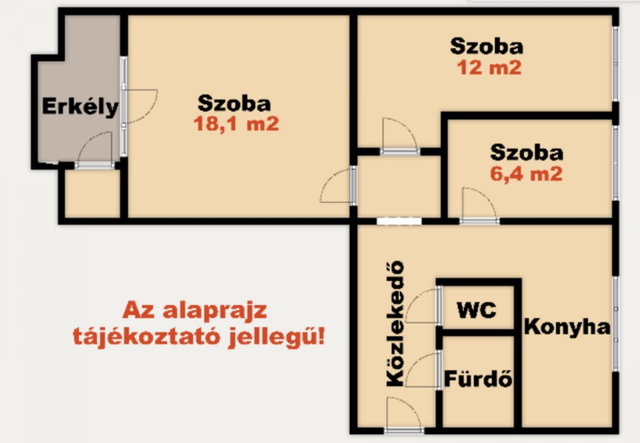 Eladó panellakás, Kiskunhalason 34.9 M Ft, 2+1 szobás
