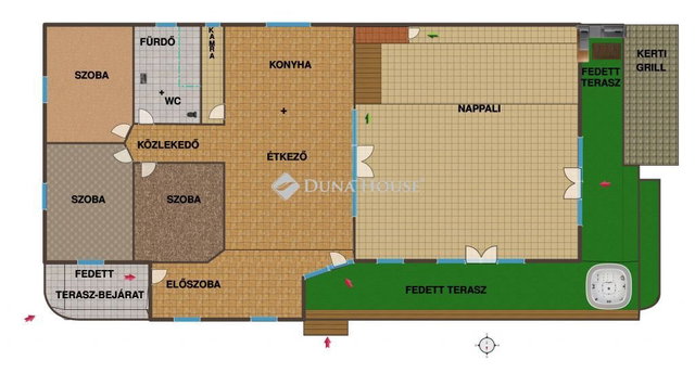 Kiadó családi ház, albérlet, Baján 350 E Ft / hó, 9 szobás