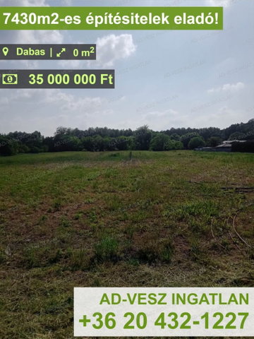 Eladó telek, Dabason 57 M Ft / költözzbe.hu