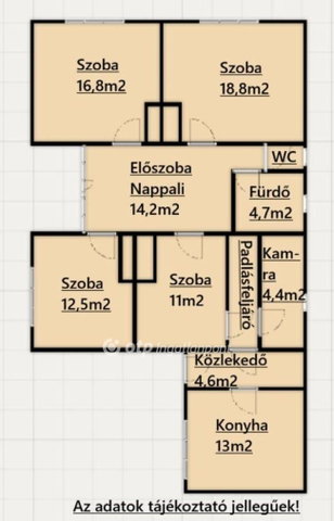 Eladó családi ház, Öreglakon 48.9 M Ft, 3+1 szobás