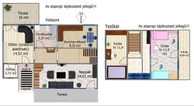 Eladó családi ház, Szigetszentmiklóson 49.9 M Ft, 2+2 szobás