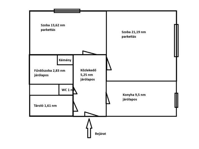 Eladó téglalakás, Székesfehérvárott 51.9 M Ft, 2 szobás