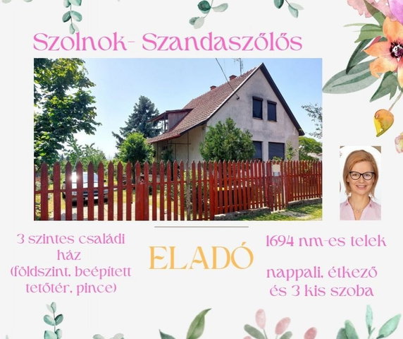 Eladó családi ház, Szolnokon 58.9 M Ft, 1+3 szobás