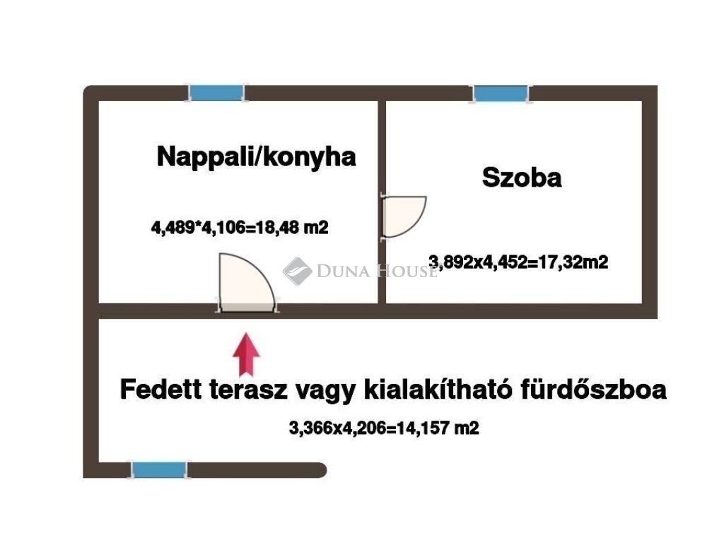 1 hálószoba · 50 m² · 50.000.000 Ft