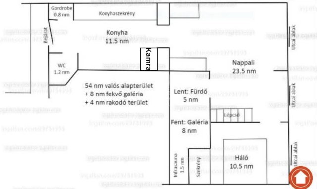 Eladó téglalakás, Budapesten, VI. kerületben 93.5 M Ft, 2 szobás