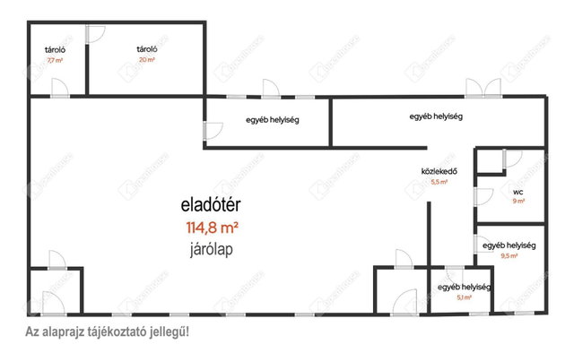 Eladó üzlethelyiség, Sátoraljaújhelyen 32 M Ft, 5 szobás