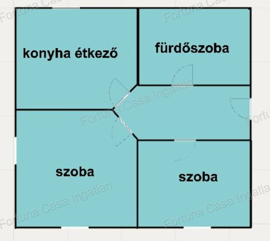 Eladó téglalakás, Kecskeméten 43 M Ft, 2 szobás