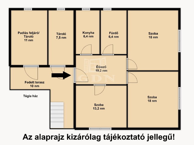 Eladó családi ház, Turán 50.5 M Ft, 6+1 szobás
