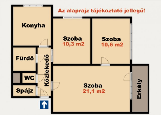 Eladó téglalakás, Kiskunhalason 43.9 M Ft, 3 szobás