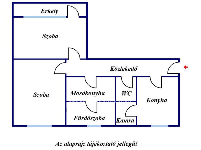Eladó téglalakás, Kunszentmártonban 24.8 M Ft, 2 szobás